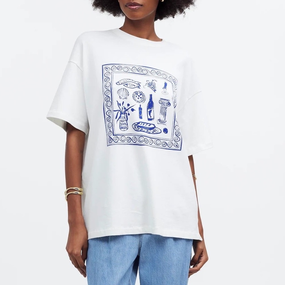 Madewell x Lisa Says Gah Oversized Graphic Tee Beachy